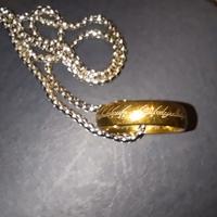 anello signore degli anelli con scatola 