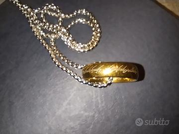 anello signore degli anelli con scatola 