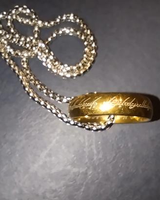 anello signore degli anelli con scatola 