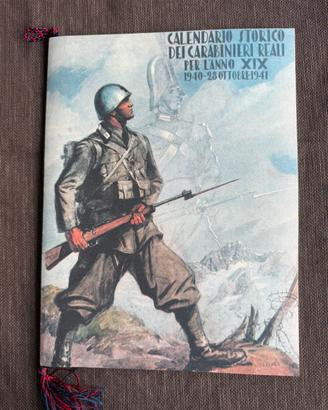 Calendario Storico Carabinieri Reali anno 1941