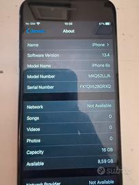 IPhone 6S 16GB  IOS 13.4