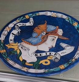 Piatto grande da Parata ceramiche E.P. Bologna