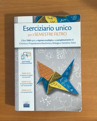 ESERCIZIARIO UNICO SEMESTRE FILTRO MEDICINA