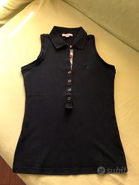 Polo Burberry Originale Donna Nero xs