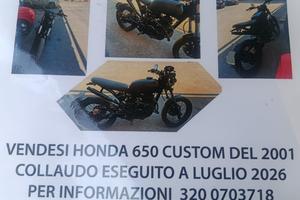 moto honda 650 custom 2001
