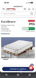 Materasso matrimoniale Nuovo