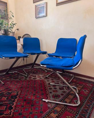 Set 4 sedie vintage Formula design scandinavo 70s