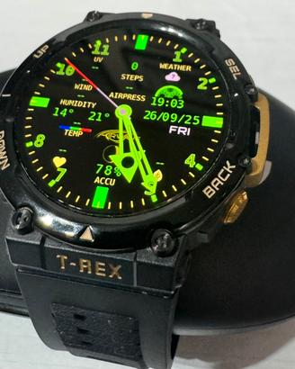 Amazfit T-Rex 2 – Smartwatch nero/ oro PERFETTO