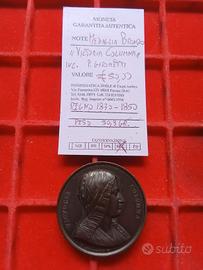 Medaglia Vittoria Colonna 1850  Bronzo qFDC.