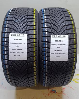 2 GOMME 225 45 18 NEXEN 2023 100% INV RIF4224