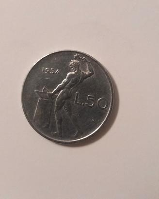 50 lire del 1954 vulcano RARA - primo anno