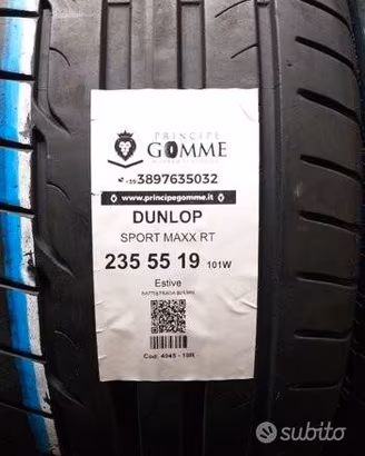 2 gomme 235 55 19 dunlop a4045
