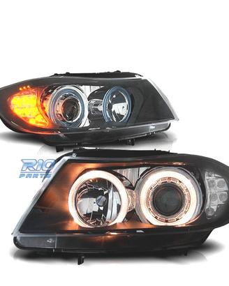 FARI BMW E90 91 05-08 ANGEL EYES HALOGENO LED FOND