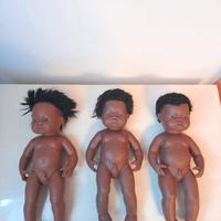 Set di 3 bambolotti vintage in vinile