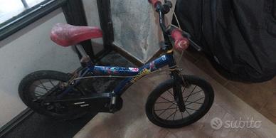 bici bimbo Dino bike, spiderman 