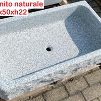 Lavello lavandino per cucina in pietra 90x50 cm 1