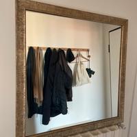 Specchio design moderno cornice dorata