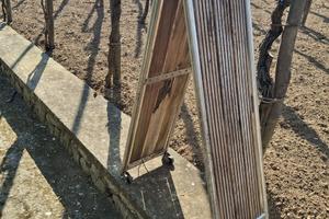 Passerella pieghevola inox e teak 2,20mt