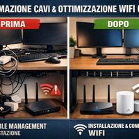Sistemazione Cavi e Ottimizzazione WiFi Casa