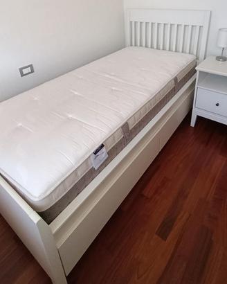LETTO SINGOLO CAMERINA + COMODINO + MATERASSO