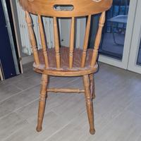 6 sedie Old America  in legno massello