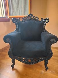 Poltrona trono barocca