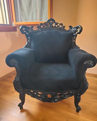 Poltrona trono barocca