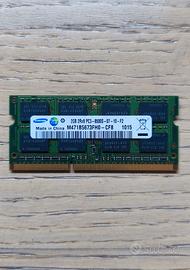 Sodimm Samsung 2GB (1x2GB) PC3-8500 DDR3-1066 1,5V