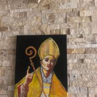 Quadro Dipinto a mano '' San Gennaro '' firmato