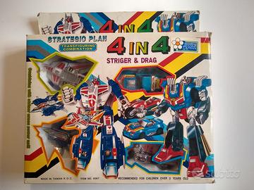 4 in 4 Striger & Drag Transformer Robots