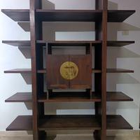 Libreria legno massello Teak indiano originale 
