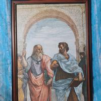 Quadro de "La scuola di Atene" di Raffaello Sanzio