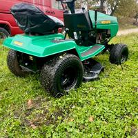 Trattorino tagliaerba con raccoglitore