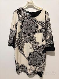 Vestito bianco/nero Rinascimento taglia L