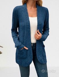 2 Maglioni Cardigan da Donna con Tasche