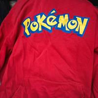 Felpa Pokémon rossa con cappuccio-taglia L