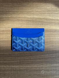 Portacarte Goyard blu navy