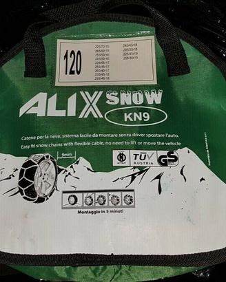 Catene Da Neve E9 taglia 120, 9 mm, set di 2, TÜV/