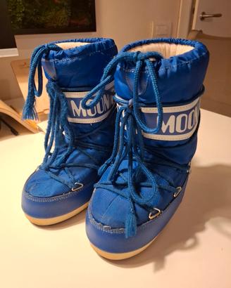 Moon boots blu 27-30