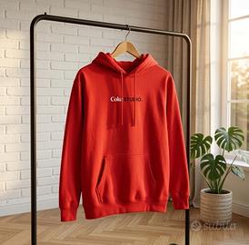 Felpa, Coke Studio, rossa, XL, cappuccio