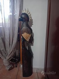 pappagallo in legno