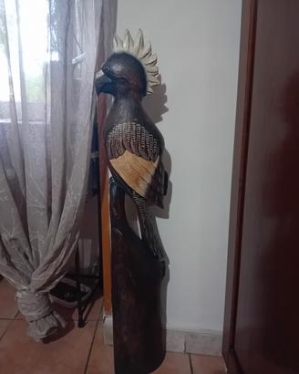 pappagallo in legno