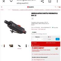 Smerigliatrice dritta pneumatica DSG 25

