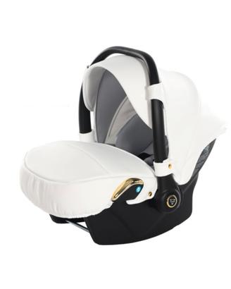 Trio junama pelle bianco e telaio Rosa