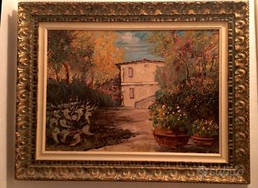 Quadro "Casale rustico con giardino" Marco Bardini