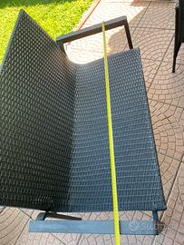 Panchina doppi in rattan