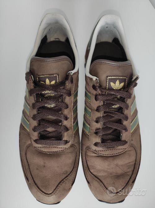 adidas la trainer pelle marrone