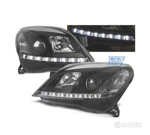FARI OPEL ASTRA H 04-09 LUCE DIURNA A LED FONDO NE