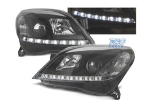 FARI OPEL ASTRA H 04-09 LUCE DIURNA A LED FONDO NE