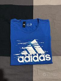 T-shirt Adidas blu uomo taglia M